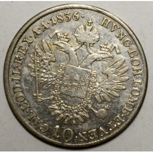 10 krejcar 1836 A Ferdinandus