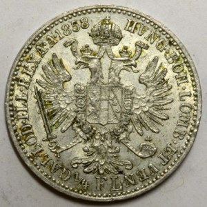 1/4 zlatník 1858 A