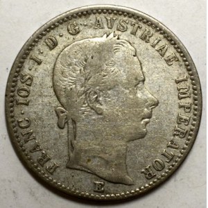1/4 zlatník 1858 E