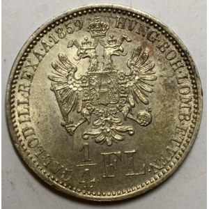 1/4 zlatník 1859 A