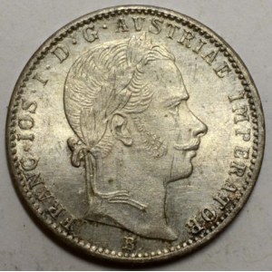 1/4 zlatník 1860 B