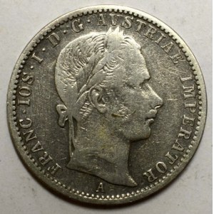 1/4 zlatník 1861 A