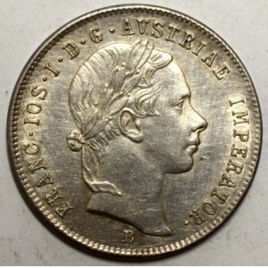 20 krejcar 1855 B  vlas. škr.