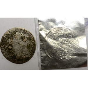 1/3 tolaru 1772 B ( DOBOVÝ PADĚLEK ) + dobový otisk mince na folii pro srovnání