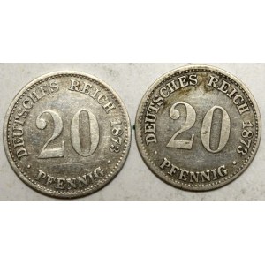 20 pfennig 1873 D, G