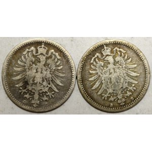 20 pfennig 1874 B, C