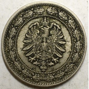 20 pfennig 1887 F
