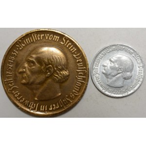 50 pfennig 1921 a 10 M 1921 Stein,  n. hr.