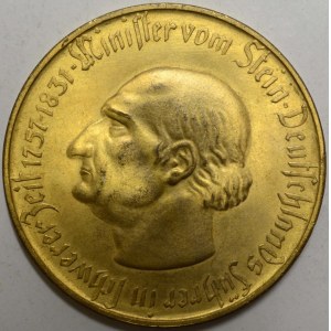 10.000 M 1923 bronz, zlacená, Stein