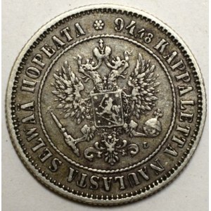 Alexandr III. , 1 markka 1890 L. KM-3.2