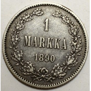 Alexandr III. , 1 markka 1890 L. KM-3.2