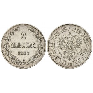 2 markka 1908 L. KM-7.2
