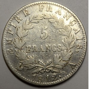 5 frank 1812 A. KM-165.1.  dr. škr., dr. hr.