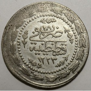 Mahmud II. (1808 - 1839). 6 kurush  1223 / 28. KM-603