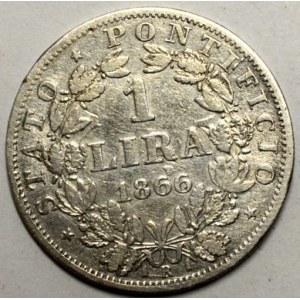 1 lira 1866 R. KM-188a