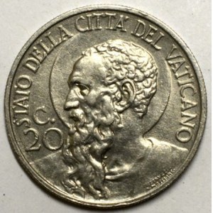 20 centesimi 1933/34