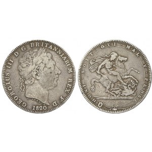 Velká Británie.  Jiří III. Crown 1820