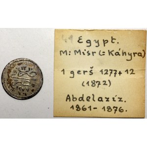 Abdul Aziz (1861 - 1876). Quirs 1277/12 (1871). KM-250a