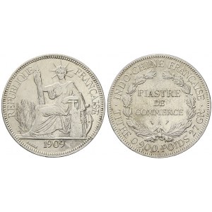 Francouzská Indočína,  1 piastr 1909 KM-5a.1