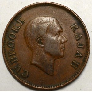Brooke Rajah. 1 cent 1937,  n. hr.
