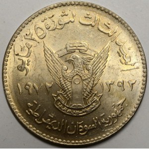 Súdán,  50 piastr 1972. KM-56,1