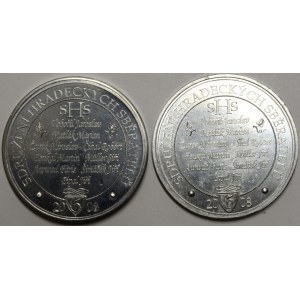 PF 2009. Jména, opis s rokem založení 2008 / 4 římské republikánské mince. PF 2010. Jména, opis s rokem založení 2008 ...