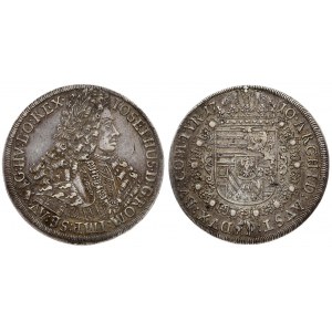 Austria 1 Thaler 1710 Hall. Joseph I (1704-11). Averse: Laureate bust right in inner circle...