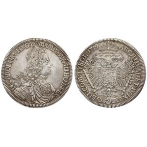 Austria  1 Thaler 1719 Hall. Charles VI(1711-1740). Averse: Laureate bust of Emperor to right...