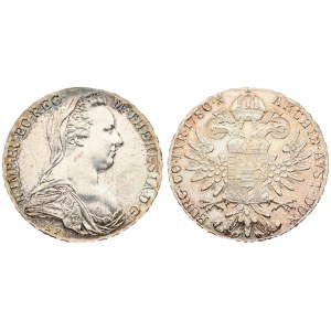 Austria 1 Thaler 1780 SF Restrike. Maria Theresia(1740-1780). Averse: Bust right. R.IMP.HU.BO.REG M...