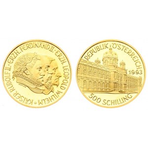 Austria 500 Schilling 1993 Averse: City building; date at right. value at bottom. Reverse...