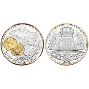 Austria Medal 1000 years of coins in Austria (2002)  Habsburg Era 1278-1918 Levante Taler . Silver...