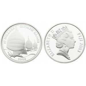 Fiji 10 Dollars 2003 XXVIII Summer Olympics - Athens 2004. Averse: Crowned head right...