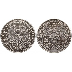 Germany NURNBERG 60 Kreuzer 1613 Matthias(1612-1619). Averse...