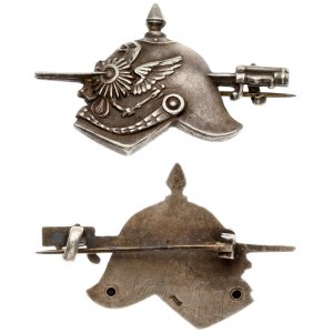 Germany Badge (1918). Helmet pierced with a bayonet...