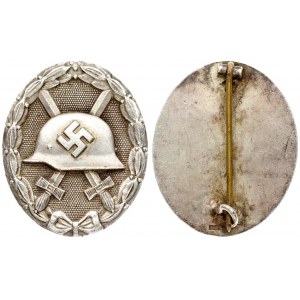 Germany WWII Silver Wound Badge (1939) early war Model 1939. Wound Badge in Silver Grade...