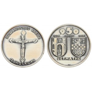 Germany Medal 1986 On the occasion of the anniversary  950 years Letmathe  this silver medal 1000...