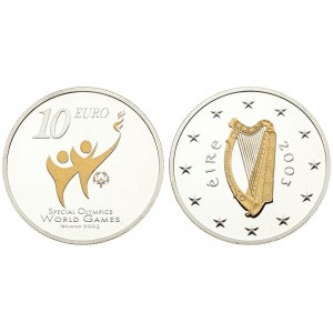 Ireland 10 Euro 2003 Special Olympics. Averse: Gold highlighted harp; 2003; Eire. Reverse...