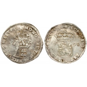 Netherlands WEST FRIESLAND 1 Silver Ducat 1698 Averse...