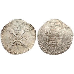 Spanish Netherlands LUXEMBOURG 1 Patagon 1635 Philip IV(1621-1665). Averse: St. Andrew...