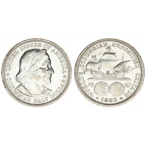 USA  1 Half Dollar 1893 Columbian commemorative Exposition. Averse legend...