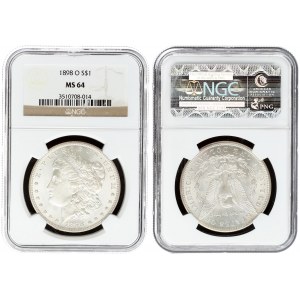USA Morgan 1 Dollar 1898 O New Orleans. Averse legend: E. PLURIBUS. UNUM // (DATE)...