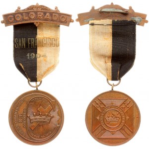 USA Medal 1904 Grand Commandery Colorado...