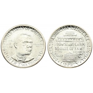 USA ½ Dollar 1946 D Booker T. Washington Memorial. Denver. Averse: Booker T. Washington bust right...