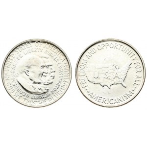 USA ½ Dollar 1952 Washington-Carver. Philadelphia. Averse: Washington and Carver...