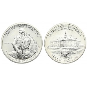 USA ½ Dollar 1982 D 250th Anniversary of George Washington's Birth. Denver. Averse...