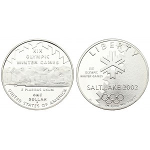 USA 1 Dollar 2002 Salt Lake City Olympic Games. Averse...