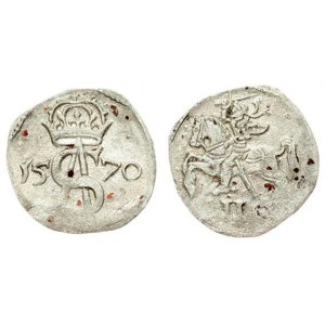 Lithuania 2 Denar 1570 Vilnius Sigismund II Augustus (1545-1572) - Lithuanian coins 1570 Vilnius...
