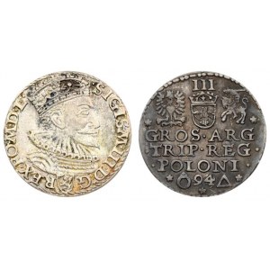 Poland 3 Groszy 1594 Malbork. Sigismund III Vasa (1587-1632). Crown coins 1594. Malbork...