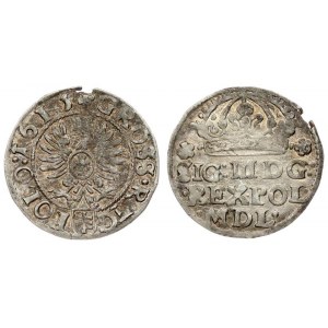Poland 1 Grosz 1615 Krakow. Sigismund III Vasa (1587-1632) - crown coins; grosz 1615 Krakow...