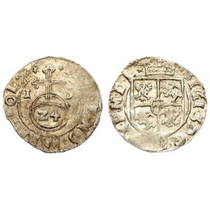 Poland 1/24 Thaler 1615 Sigismund III Vasa (1587-1632).Averse: Crowned shield. Reverse...